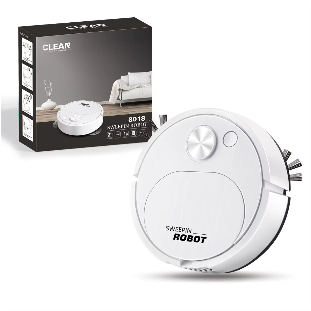 Revolutionary 3-in-1 USB Sweeping Robot Vacuum Cleaner - Smart Wireless Mopping & 1500Pa Powerful Floor Cleaning for Home & Office