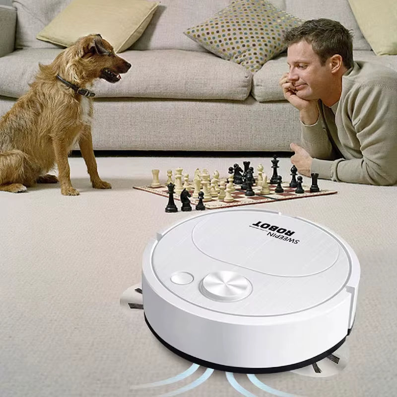 Revolutionary 3-in-1 USB Sweeping Robot Vacuum Cleaner - Smart Wireless Mopping & 1500Pa Powerful Floor Cleaning for Home & Office