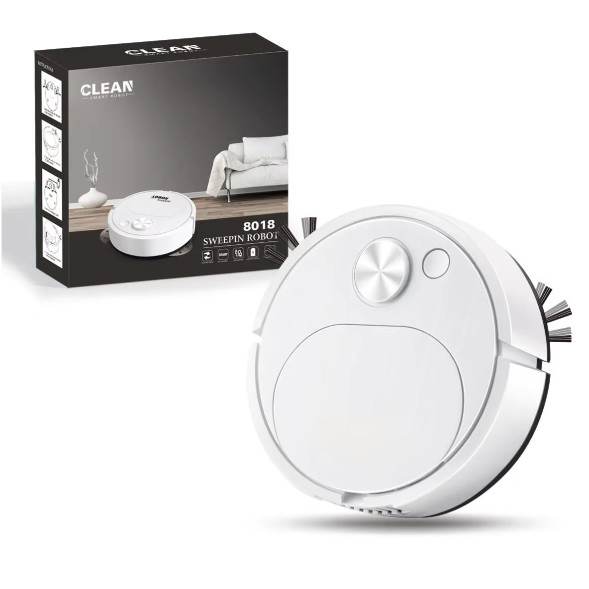 Revolutionary 3-in-1 USB Sweeping Robot Vacuum Cleaner - Smart Wireless Mopping & 1500Pa Powerful Floor Cleaning for Home & Office
