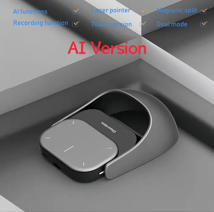 All-in-One Detachable Air Mouse & Wireless Touchpad - AI-Powered ChatGPT Gaming Mouse with Customization Options