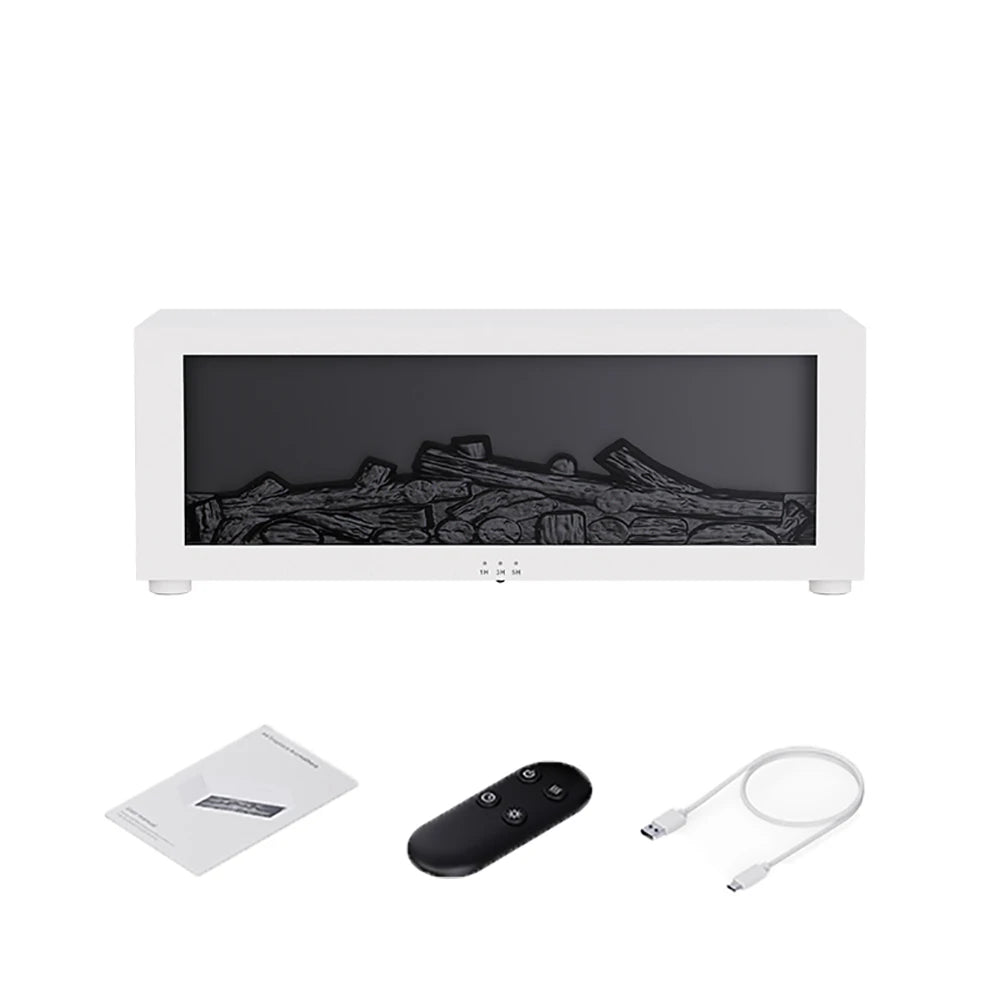 Smart Humidifier with LED Flame Effect & Remote Control