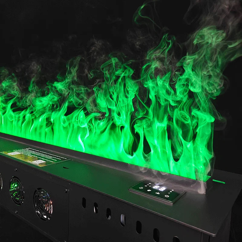 Modern 3D LED Water Steam Fireplace - Smart Electric Fake Fire with APP Control for Stylish Indoor Decor