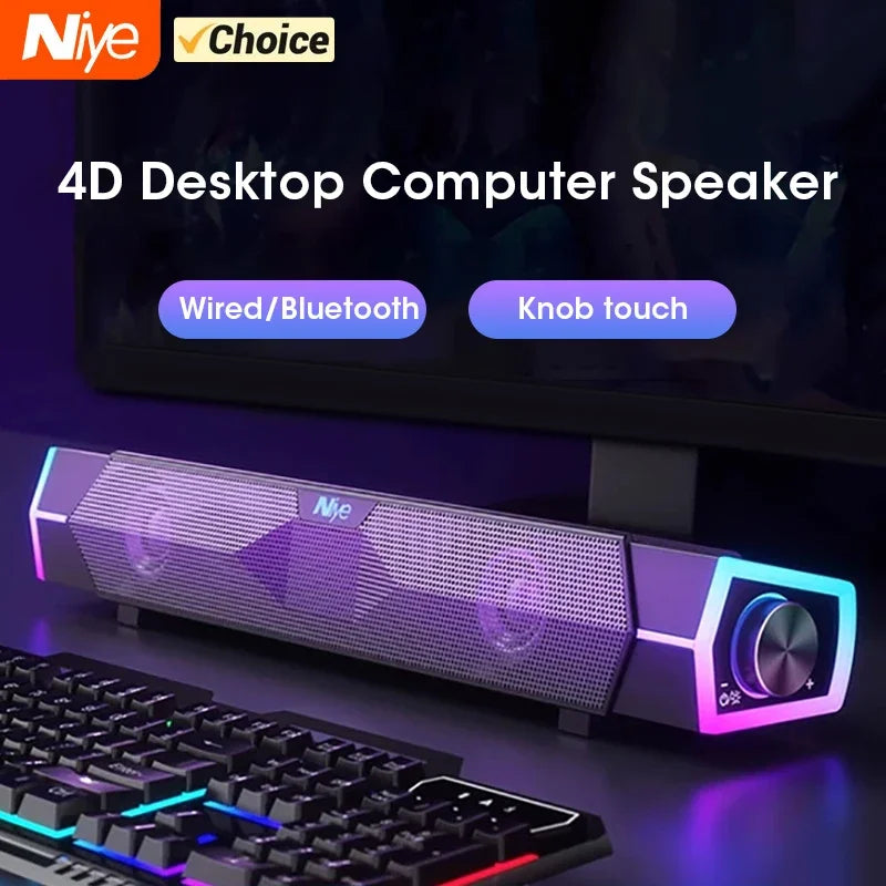 The 4D Surround Soundbar for PC & Laptop